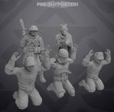 Captured Combatants Set 1 - 5 Miniature All In Bundle- SW Legion Compatible (38-40mm tall) Resin 3D Print - Skullforge Studios - Gootzy Gaming