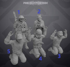 Captured Combatants Set 1 - Single Miniature - SW Legion Compatible (38 - 40mm tall) Resin 3D Print - Skullforge Studios - Gootzy Gaming