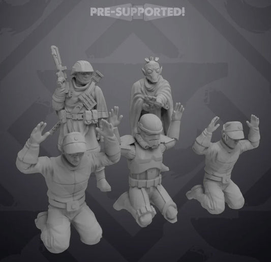 Captured Combatants Set 1 - Single Miniature - SW Legion Compatible (38 - 40mm tall) Resin 3D Print - Skullforge Studios - Gootzy Gaming