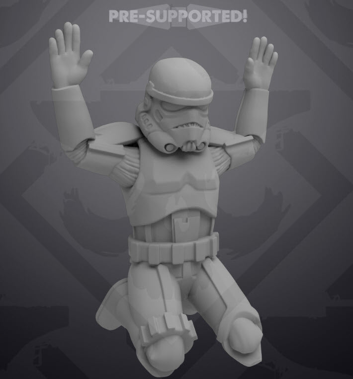 Captured Combatants Set 1 - Single Miniature - SW Legion Compatible (38 - 40mm tall) Resin 3D Print - Skullforge Studios - Gootzy Gaming
