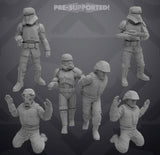 Captured Combatants Set 2- 5 Miniature All In Bundle- SW Legion Compatible (38-40mm tall) Resin 3D Print - Skullforge Studios - Gootzy Gaming