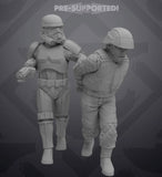 Captured Combatants Set 2- 5 Miniature All In Bundle- SW Legion Compatible (38-40mm tall) Resin 3D Print - Skullforge Studios - Gootzy Gaming