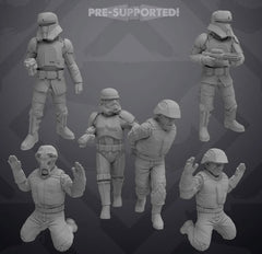 Captured Combatants Set 2 - 5 Miniature All In Bundle - SW Legion Compatible (38 - 40mm tall) Resin 3D Print - Skullforge Studios - Gootzy Gaming