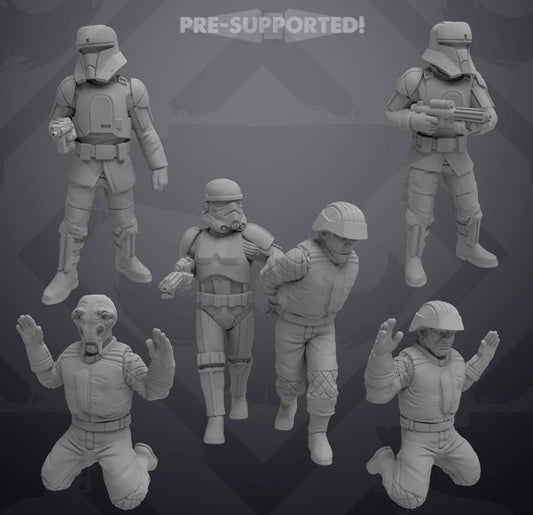 Captured Combatants Set 2 - Single Miniature - SW Legion Compatible (38 - 40mm tall) Resin 3D Print - Skullforge Studios - Gootzy Gaming