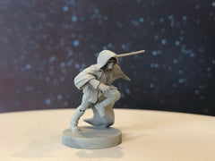 Charging Wizard Knight Miniature - SW Legion Compatible (38 - 40mm tall) Resin 3D Print - Dark Fire Designs - Gootzy Gaming