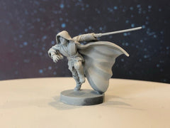 Charging Wizard Knight Miniature - SW Legion Compatible (38 - 40mm tall) Resin 3D Print - Dark Fire Designs - Gootzy Gaming