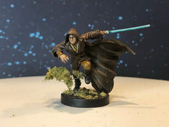 Charging Wizard Knight Miniature - SW Legion Compatible (38 - 40mm tall) Resin 3D Print - Dark Fire Designs - Gootzy Gaming