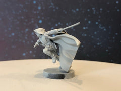 Charging Wizard Knight Miniature - SW Legion Compatible (38 - 40mm tall) Resin 3D Print - Dark Fire Designs - Gootzy Gaming