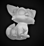 Chibi Cat Companion - Small Single Roleplaying Miniature for D&D or Pathfinder - 32mm Scale Detailed Resin 3D Print - Gootzy Gaming