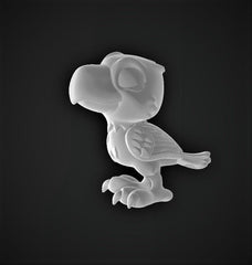 Chibi Eagle Companion - Small Single Roleplaying Miniature for D&D or Pathfinder - 32mm Scale Detailed Resin 3D Print - Gootzy Gaming