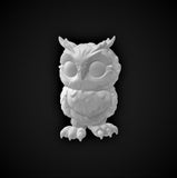 Chibi Owl Companion - Small Single Roleplaying Miniature for D&D or Pathfinder - 32mm Scale Detailed Resin 3D Print - Gootzy Gaming