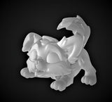 Chibi Shaggy Pupper Companion - Small Single Roleplaying Miniature for D&D or Pathfinder - 32mm Scale Detailed Resin 3D Print - Gootzy Gaming