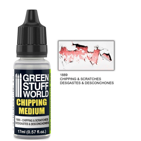 Chipping Medium - Weathering Liquid - Green Stuff World - 17 mL Dropper Bottle - Gootzy Gaming