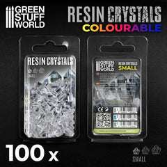Clear Resin Crystals - Small Size - Green Stuff World - 100 Crystal Bits - Gootzy Gaming