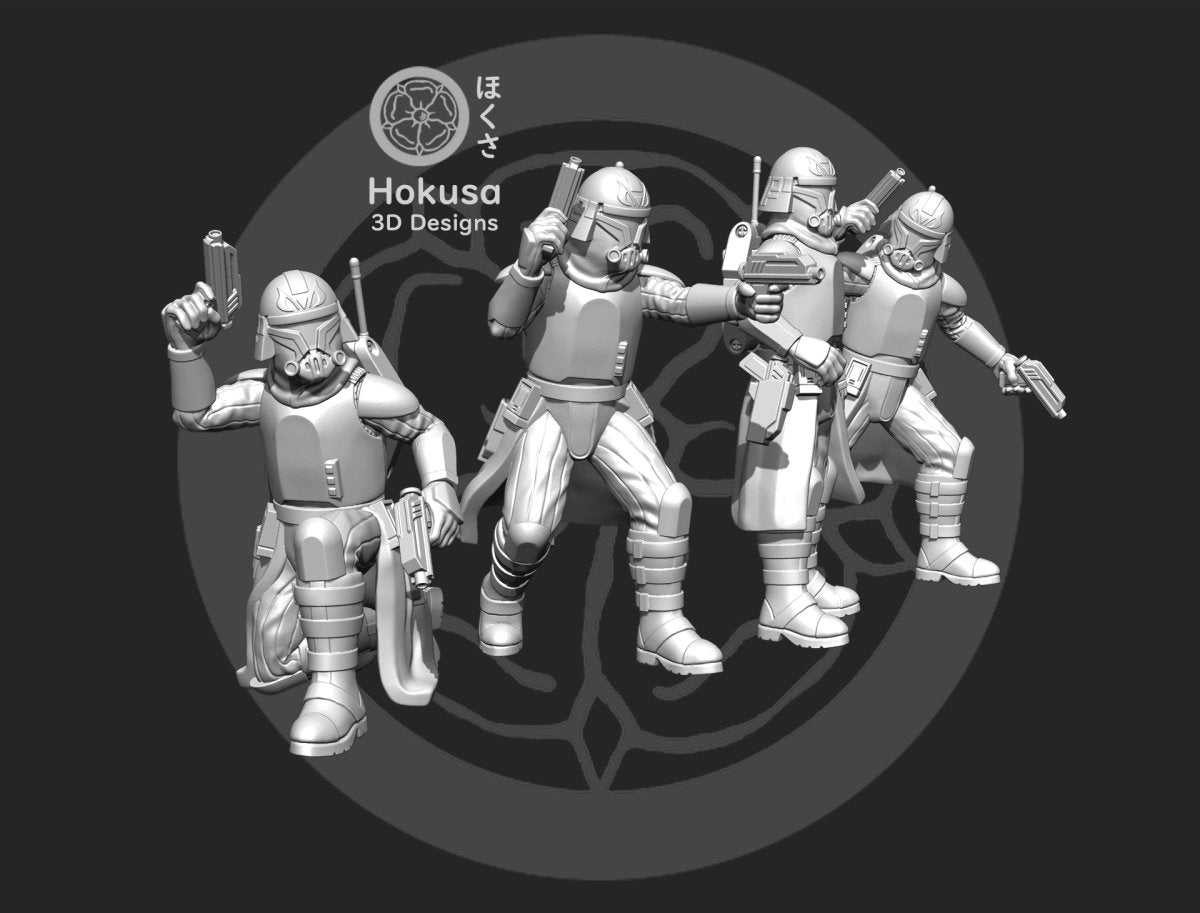 Clone Captain Winter - Single Miniature - SW Legion Compatible (38-40mm tall) Resin Multi-Piece 3D Print - Hokusa Designs - Gootzy Gaming
