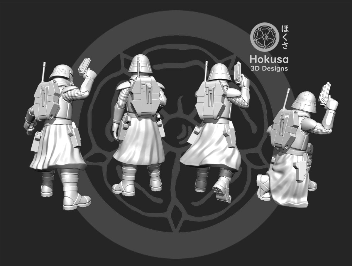 Clone Captain Winter - Single Miniature - SW Legion Compatible (38-40mm tall) Resin Multi-Piece 3D Print - Hokusa Designs - Gootzy Gaming