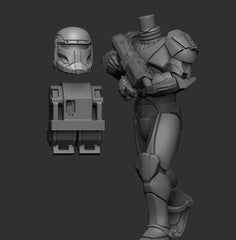 Clone Commando Squad - 5 Mini Bundle - SW Legion Compatible (38 - 40mm tall) Multi - Piece Resin 3D Print - Dark Fire Designs - Gootzy Gaming