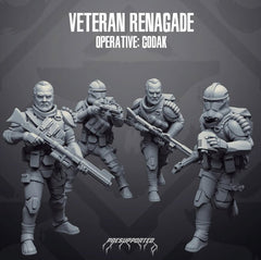 Clone Veteran Operative Codak - SW Legion Compatible Miniature (38 - 40mm tall) High Quality 8k Resin 3D Print - Skullforge Studios - Gootzy Gaming