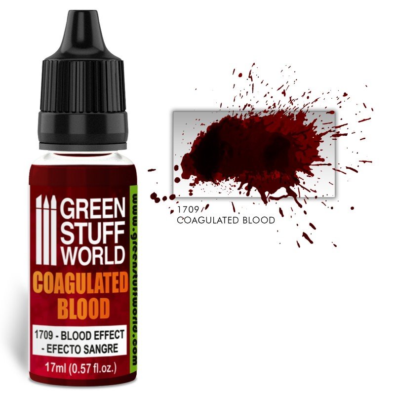 Coagulated Blood - Realistic Blood Effect Paint - Green Stuff World - 17 mL Dropper bottle - Gootzy Gaming