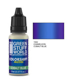 Cobalt Blue - Blue Colorshift Metallic Paint - Green Stuff World - 17 mL Dropper Bottle - Gootzy Gaming