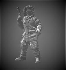 Cold Scruffy Scoundrel Miniature - SW Legion Compatible (38 - 40mm tall) Resin 3D Print - Skullforge Studios - Gootzy Gaming