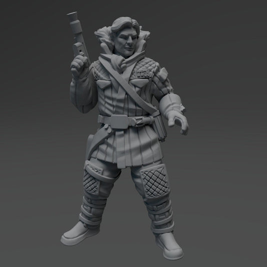 Cold Scruffy Scoundrel Miniature - SW Legion Compatible (38 - 40mm tall) Resin 3D Print - Skullforge Studios - Gootzy Gaming