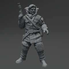 Cold Scruffy Scoundrel Miniature - SW Legion Compatible (38 - 40mm tall) Resin 3D Print - Skullforge Studios - Gootzy Gaming