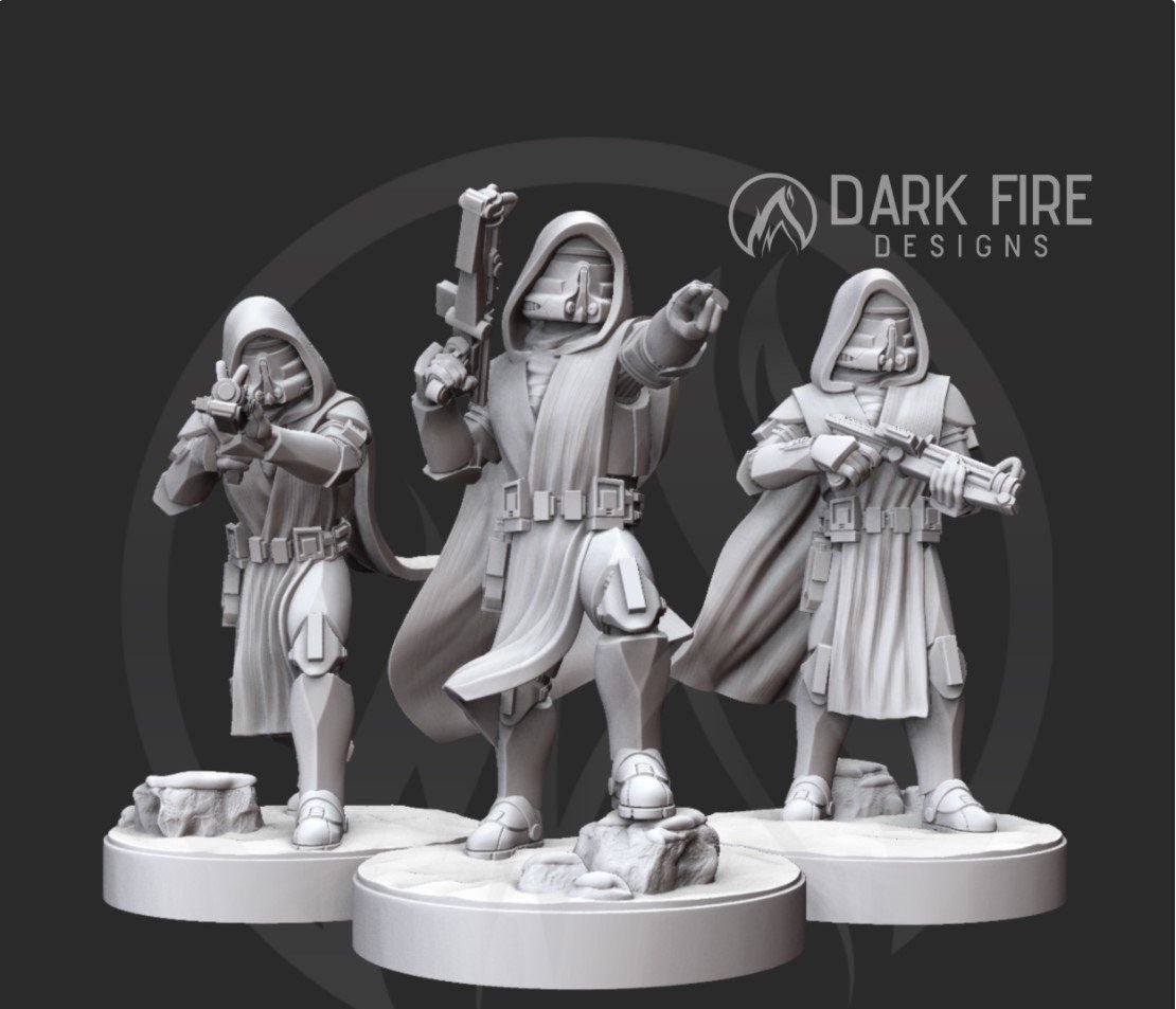 Cold Weather Clone Captain Miniature - SW Legion Compatible (38-40mm tall) Resin 3D Print - Dark Fire Designs - Gootzy Gaming