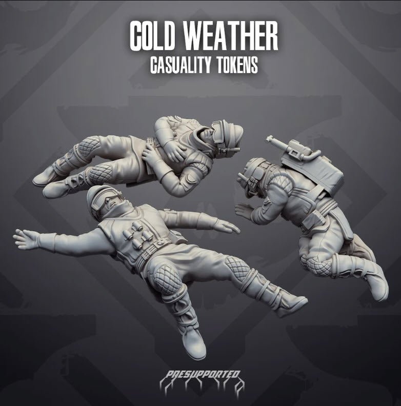 Cold Weather Insurgent Dead Troopers - SW Legion Compatible Miniature (38-40mm tall) High Quality 8k Resin 3D Print - Skullforge Studios - Gootzy Gaming