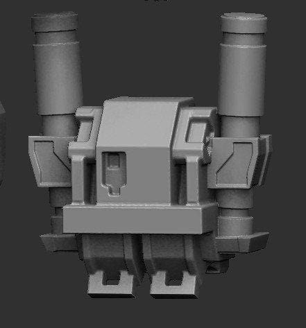 Commando Clone Trooper Heavy Backpacks - 5 bits pack - SW Legion Compatible Resin 3D Print - Dark Fire Designs - Gootzy Gaming