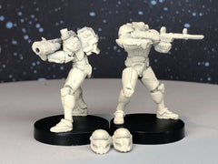 Commando Heavy Troopers - Single or Bundle - SW Legion Compatible (38 - 40mm tall) Multi - Piece Resin 3D Print - Dark Fire Designs - Gootzy Gaming