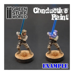 Conductive Paint - Silver Waterbased Paint for LEDs - Green Stuff World - 15 mL Dropper Bottle - Gootzy Gaming