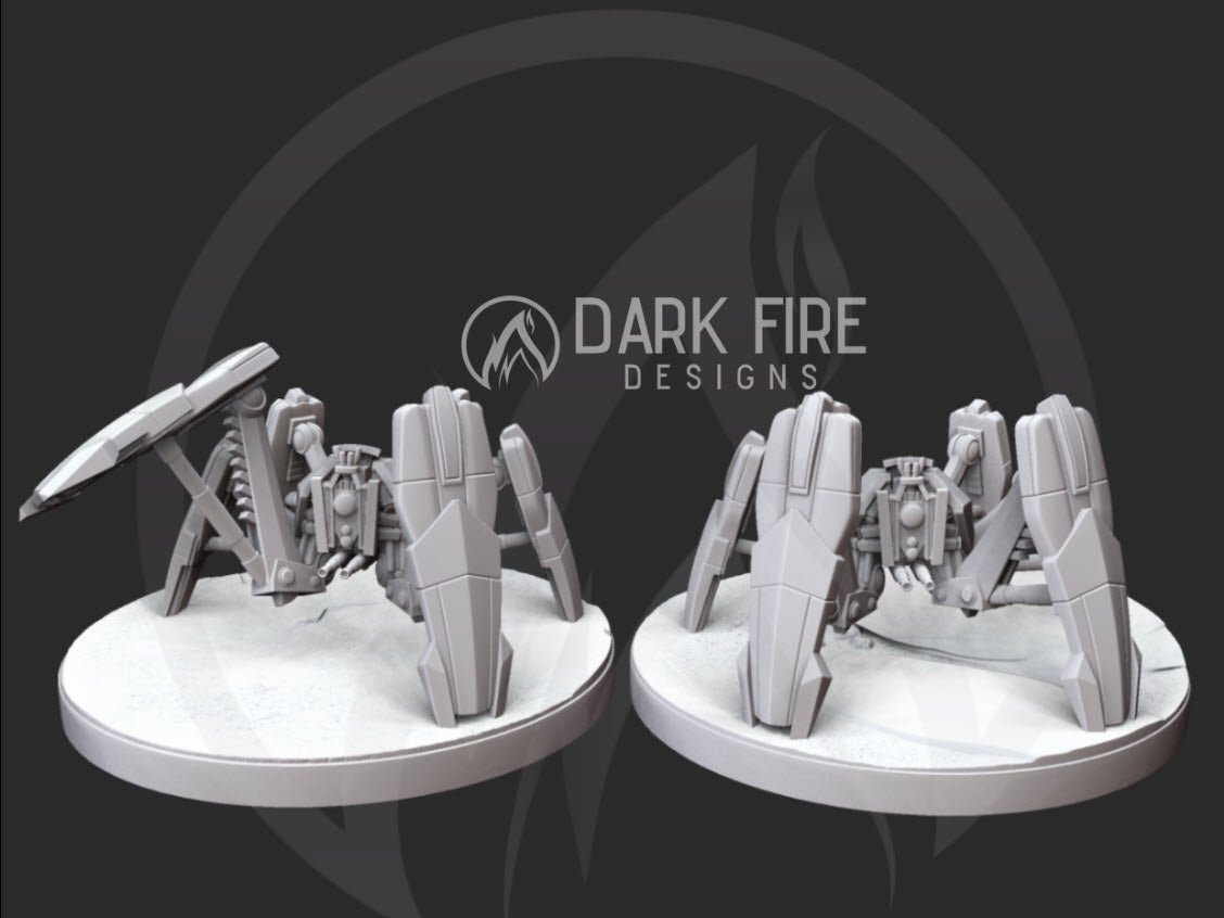 Confederate Crustacean Droid Miniature - SW Legion Compatible (38 - 40mm tall) Resin 3D Print - Dark Fire Designs - Gootzy Gaming