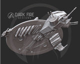 Confederate Droid Gunship - Large Resin Printed Model Kit - SW Legion Compatible Resin 3D Print - Dark Fire Designs - Gootzy Gaming