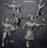 Council Queen and Handmaidens - Single Miniature - SW Legion Compatible (38-40mm tall) Resin 3D Print - Skullforge Studios - Gootzy Gaming