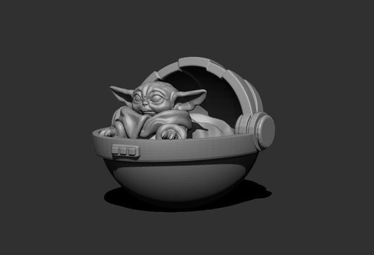Cradle Baby Miniature - SW Legion Compatible (38 - 40mm tall) Resin 3D Print - Skullforge Studios - Gootzy Gaming