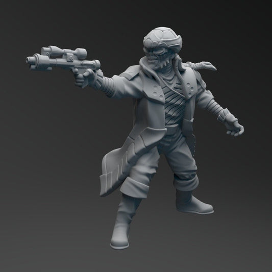 Crafty Privateer Miniature - SW Legion Compatible (38 - 40mm tall) Resin 3D Print - Skullforge Studios - Gootzy Gaming