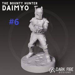 Crime Lord Mando Miniature - SW Legion Compatible (38 - 40mm tall) Resin 3D Print - Dark Fire Designs - Gootzy Gaming