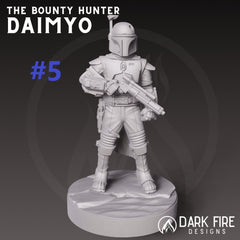 Crime Lord Mando Miniature - SW Legion Compatible (38 - 40mm tall) Resin 3D Print - Dark Fire Designs - Gootzy Gaming
