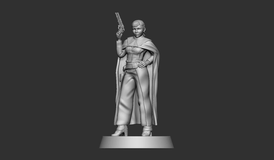 Crime Queen (Cloak Version) Mininature - SW Legion Compatible (38 - 40mm tall) Resin 3D Print - Gootzy Gaming - Gootzy Gaming