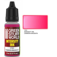Crimson Magenta Intensity Ink - Acrylic Ink - Green Stuff World - 17 mL Dropper Bottle - Gootzy Gaming