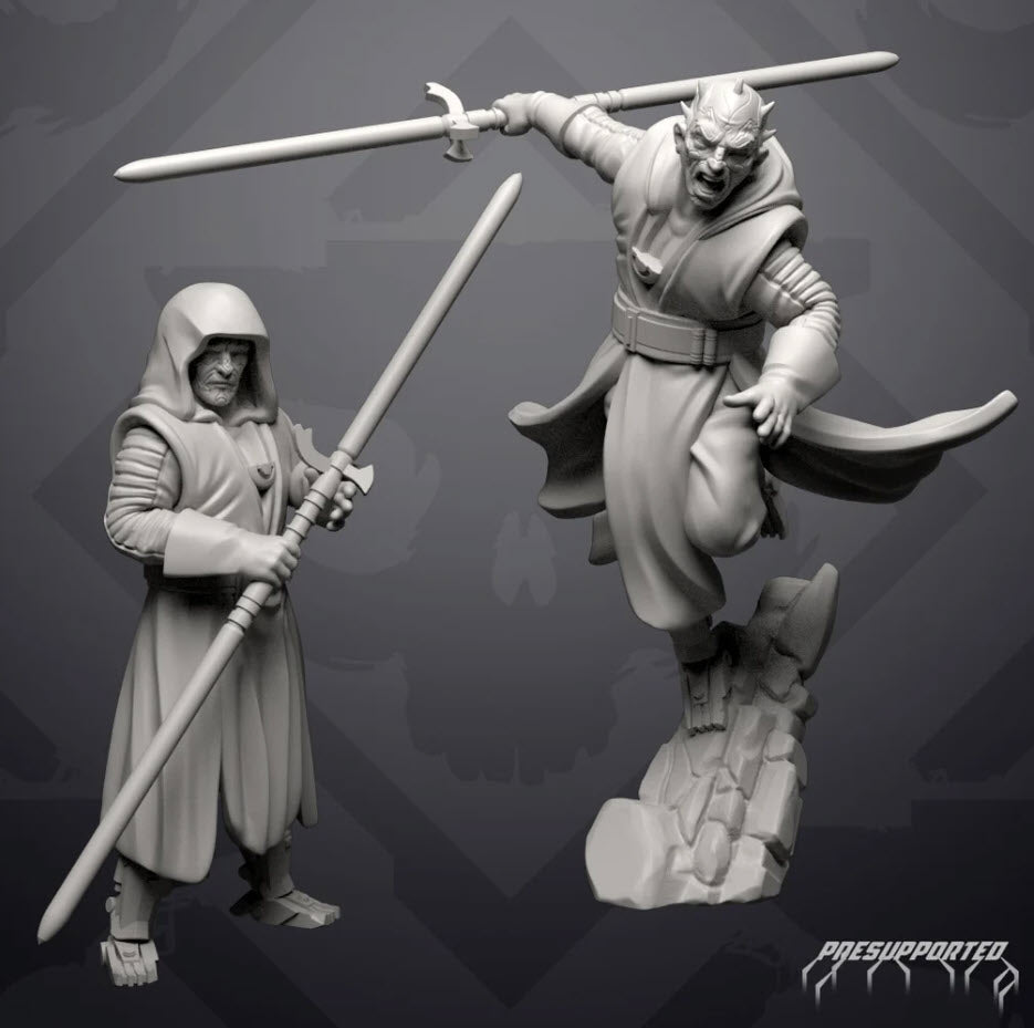 Crimson Warlock Miniature - SW Legion Compatible (38 - 40mm tall) Resin 3D Print - Skullforge Studios - Gootzy Gaming