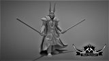 Dark Big Horned Master Miniature - SW Legion Compatible (38-40mm tall) Resin 3D Print - Black Remnant - Gootzy Gaming
