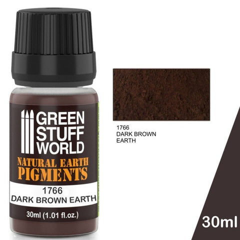 Dark Brown Earth - Earth Pigment Powder - Green Stuff World - 30 mL bottle - Gootzy Gaming