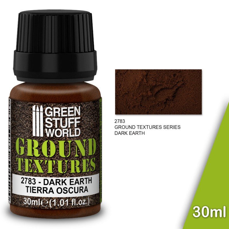 Dark Earth - Ground Texture Paste - Green Stuff World - 30 mL bottle - Gootzy Gaming