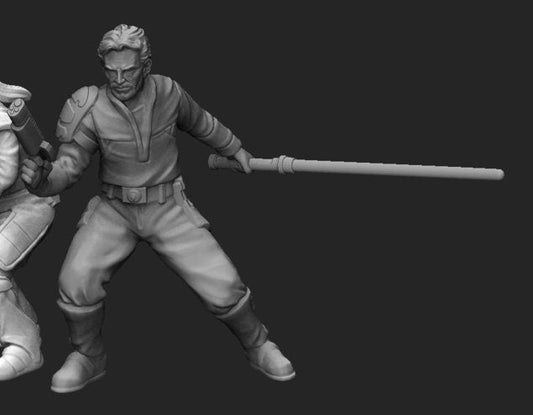 Dark Forces Operative Karl Miniature - SW Legion Compatible (38 - 40mm tall) Resin 3D Print - Skullforge Studios - Gootzy Gaming