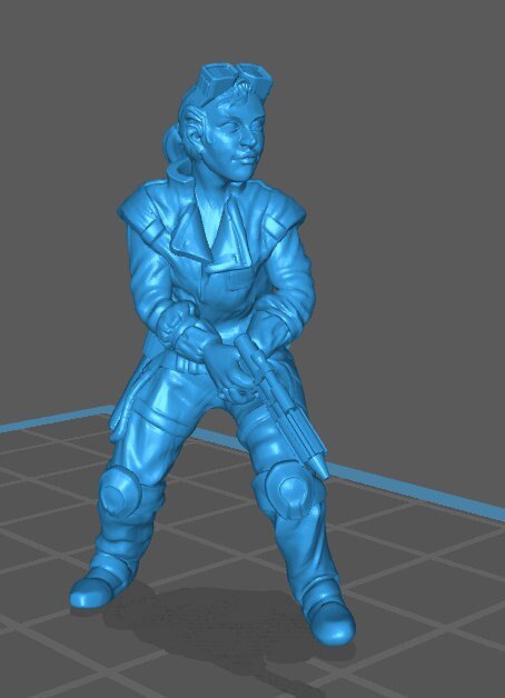 Dark Forces Operative Sam Miniature - SW Legion Compatible (38-40mm tall) Resin 3D Print - Skullforge Studios - Gootzy Gaming