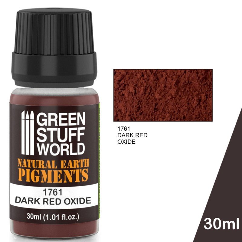 Dark Red Oxide - Earth Pigment Powder - Green Stuff World - 30 mL bottle - Gootzy Gaming