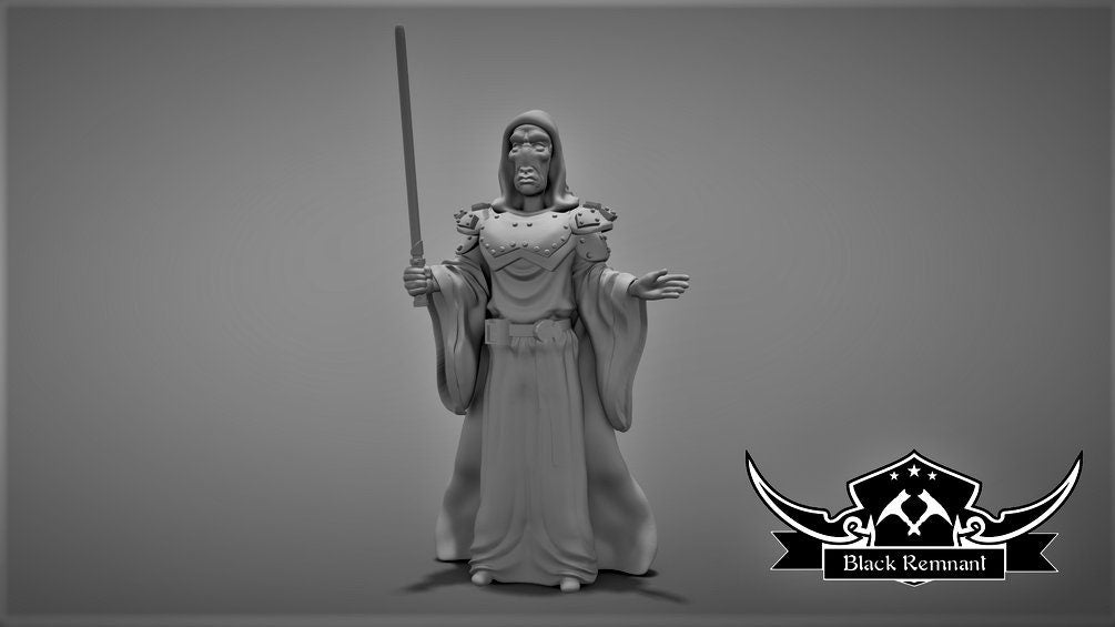 Dark Story Untold Warrior Miniature - SW Legion Compatible (38-40mm tall) Resin 3D Print - Black Remnant - Gootzy Gaming