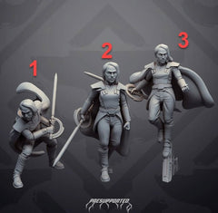 Dark Warlock Huntress 2 (Unmasked Ver.) - SW Legion Compatible Miniature (38 - 40mm tall) High Quality 8k Resin 3D Print - Skullforge Studios - Gootzy Gaming